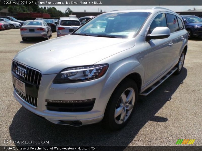 Ice Silver Metallic / Black 2015 Audi Q7 3.0 Premium Plus quattro