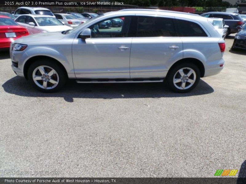 Ice Silver Metallic / Black 2015 Audi Q7 3.0 Premium Plus quattro