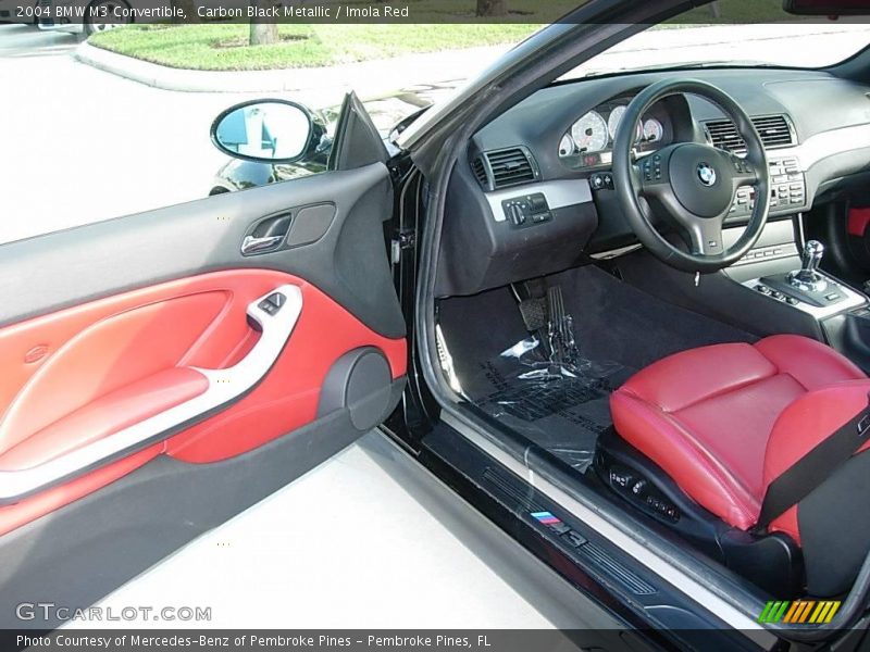 Carbon Black Metallic / Imola Red 2004 BMW M3 Convertible