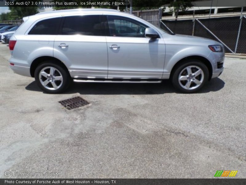 Ice Silver Metallic / Black 2015 Audi Q7 3.0 Premium Plus quattro