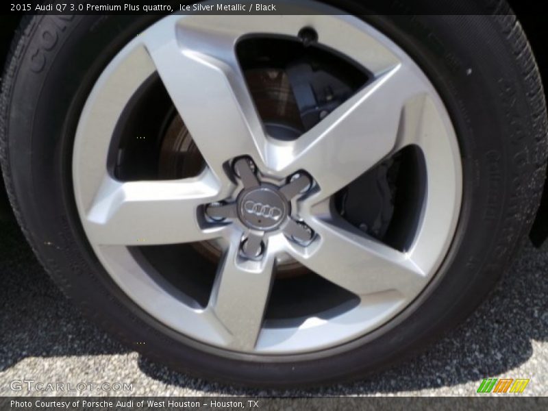 Ice Silver Metallic / Black 2015 Audi Q7 3.0 Premium Plus quattro