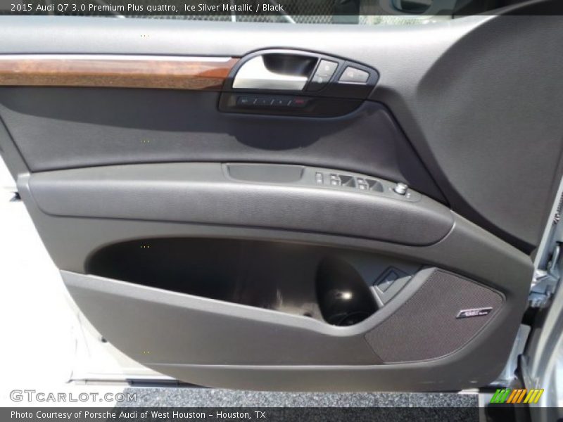 Ice Silver Metallic / Black 2015 Audi Q7 3.0 Premium Plus quattro