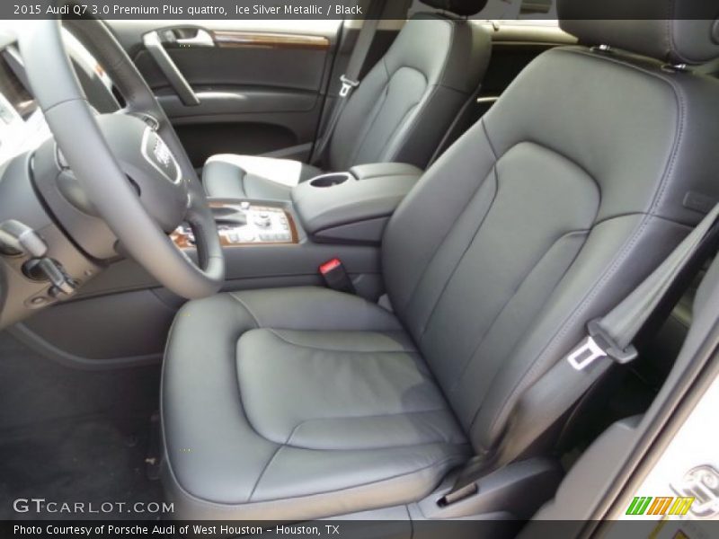 Ice Silver Metallic / Black 2015 Audi Q7 3.0 Premium Plus quattro