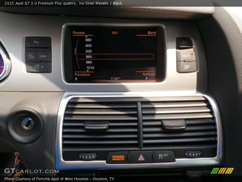 Ice Silver Metallic / Black 2015 Audi Q7 3.0 Premium Plus quattro