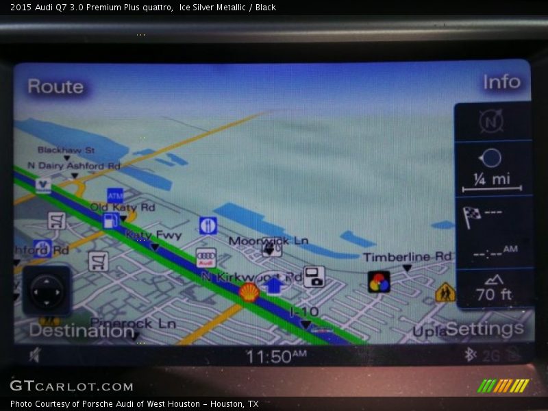 Ice Silver Metallic / Black 2015 Audi Q7 3.0 Premium Plus quattro