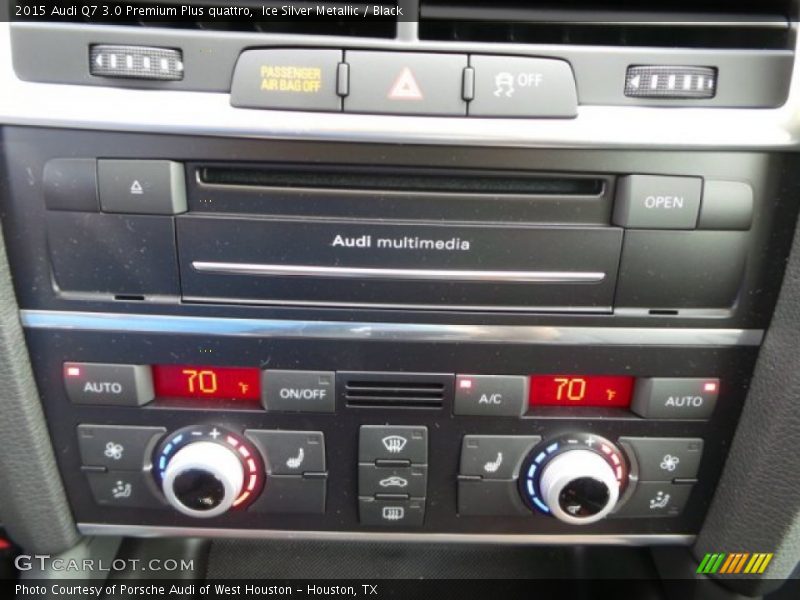 Ice Silver Metallic / Black 2015 Audi Q7 3.0 Premium Plus quattro