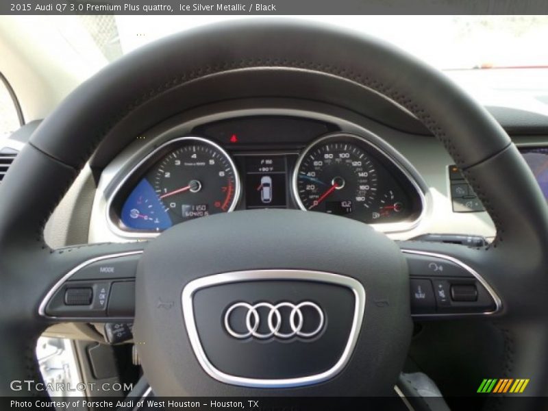 Ice Silver Metallic / Black 2015 Audi Q7 3.0 Premium Plus quattro