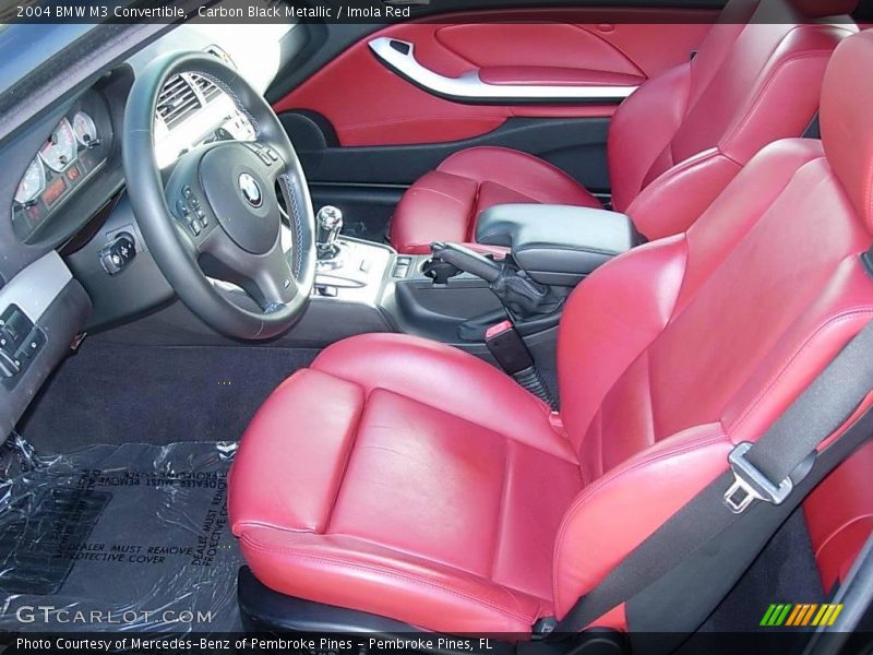 Carbon Black Metallic / Imola Red 2004 BMW M3 Convertible