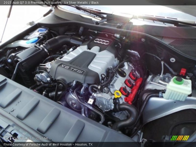 Ice Silver Metallic / Black 2015 Audi Q7 3.0 Premium Plus quattro