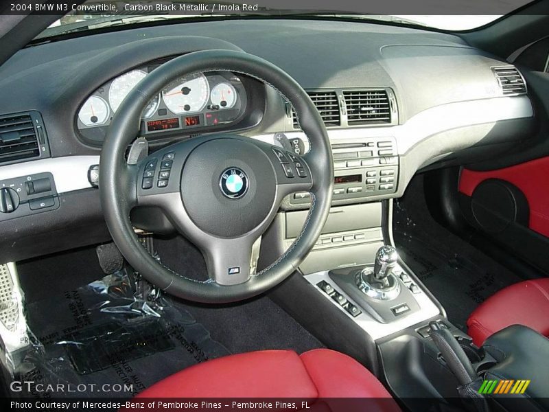 Carbon Black Metallic / Imola Red 2004 BMW M3 Convertible