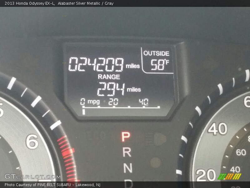 Alabaster Silver Metallic / Gray 2013 Honda Odyssey EX-L