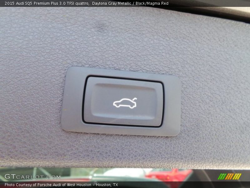 Daytona Gray Metallic / Black/Magma Red 2015 Audi SQ5 Premium Plus 3.0 TFSI quattro