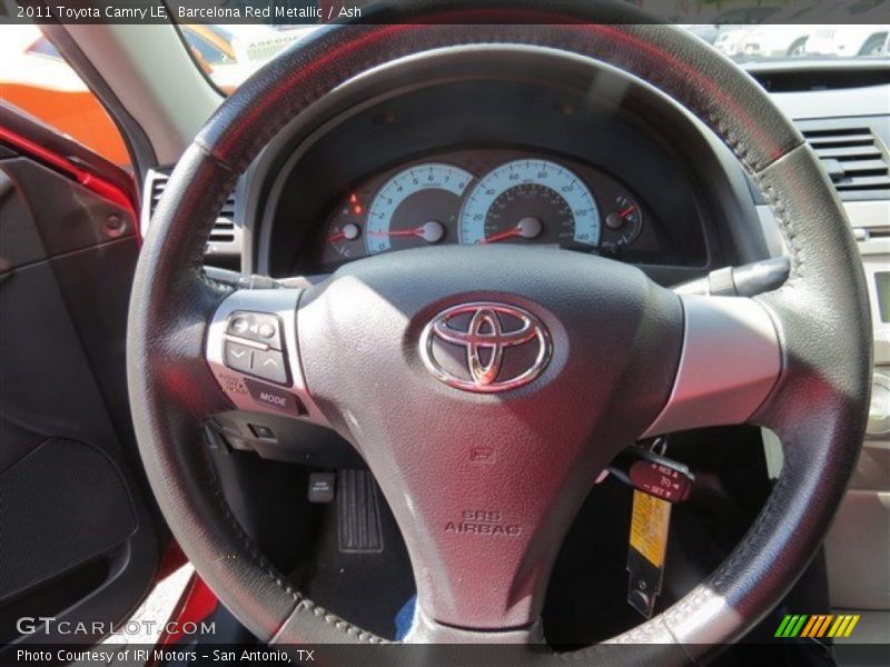 Barcelona Red Metallic / Ash 2011 Toyota Camry LE