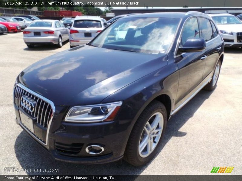 Moonlight Blue Metallic / Black 2015 Audi Q5 3.0 TDI Premium Plus quattro