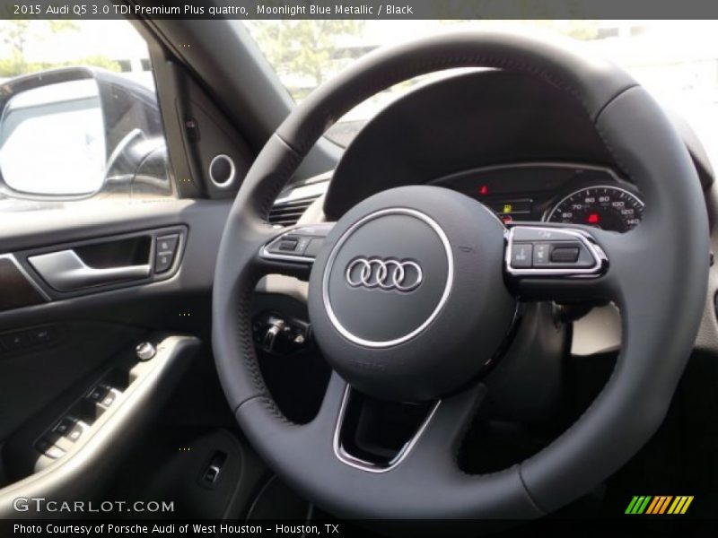 Moonlight Blue Metallic / Black 2015 Audi Q5 3.0 TDI Premium Plus quattro