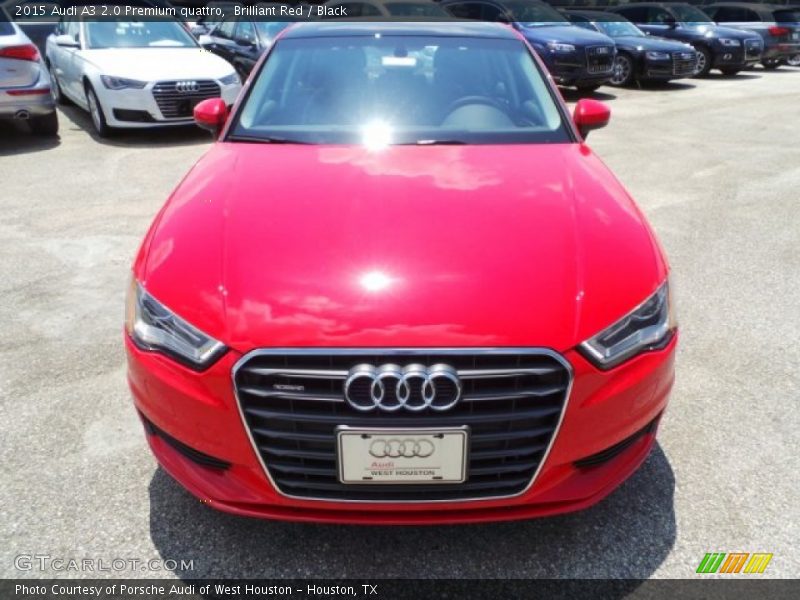 Brilliant Red / Black 2015 Audi A3 2.0 Premium quattro