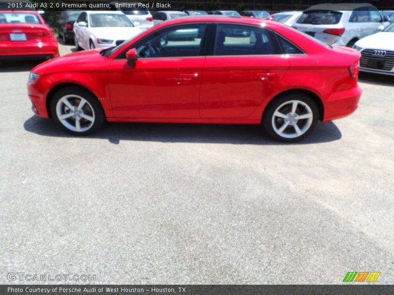 Brilliant Red / Black 2015 Audi A3 2.0 Premium quattro