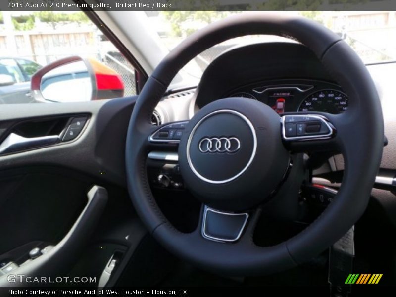 Brilliant Red / Black 2015 Audi A3 2.0 Premium quattro