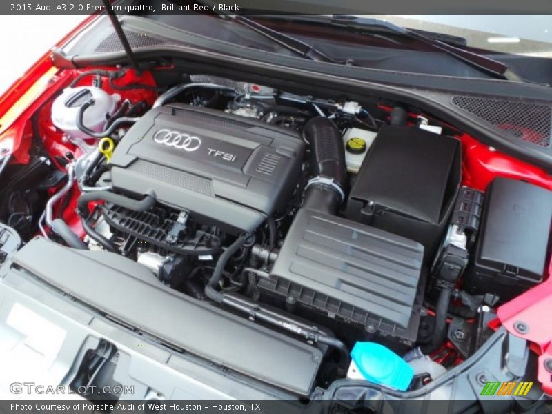 Brilliant Red / Black 2015 Audi A3 2.0 Premium quattro
