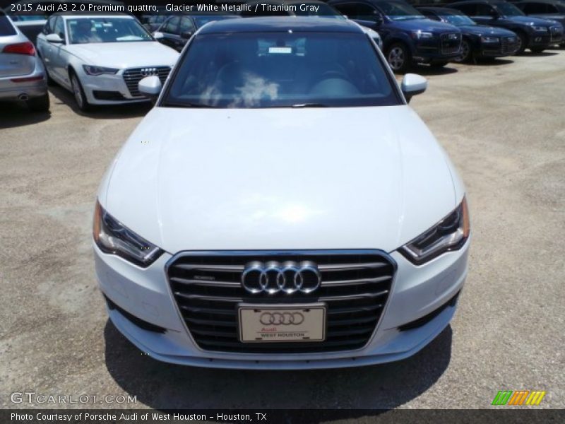 Glacier White Metallic / Titanium Gray 2015 Audi A3 2.0 Premium quattro