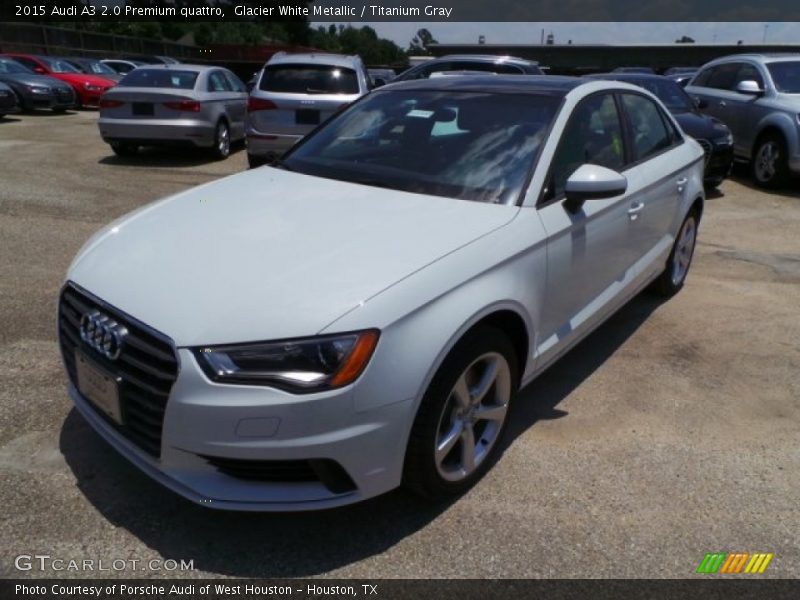 Glacier White Metallic / Titanium Gray 2015 Audi A3 2.0 Premium quattro