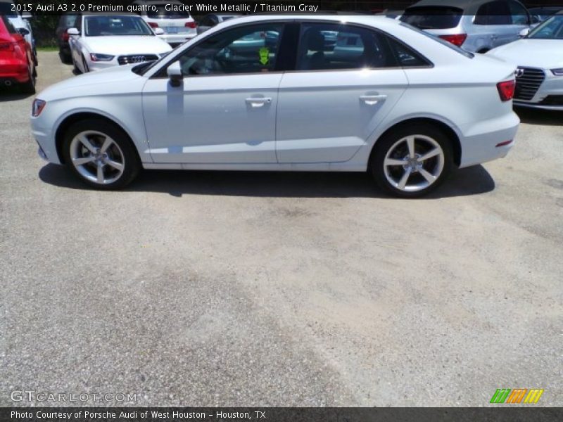 Glacier White Metallic / Titanium Gray 2015 Audi A3 2.0 Premium quattro
