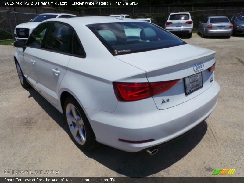 Glacier White Metallic / Titanium Gray 2015 Audi A3 2.0 Premium quattro