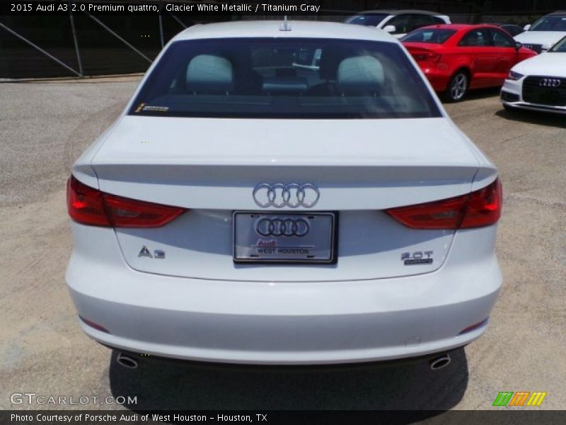 Glacier White Metallic / Titanium Gray 2015 Audi A3 2.0 Premium quattro