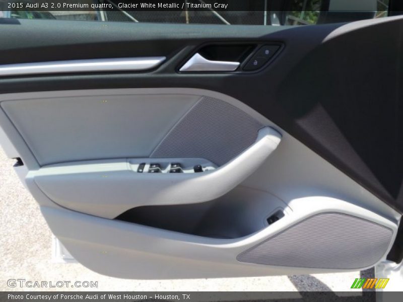 Glacier White Metallic / Titanium Gray 2015 Audi A3 2.0 Premium quattro