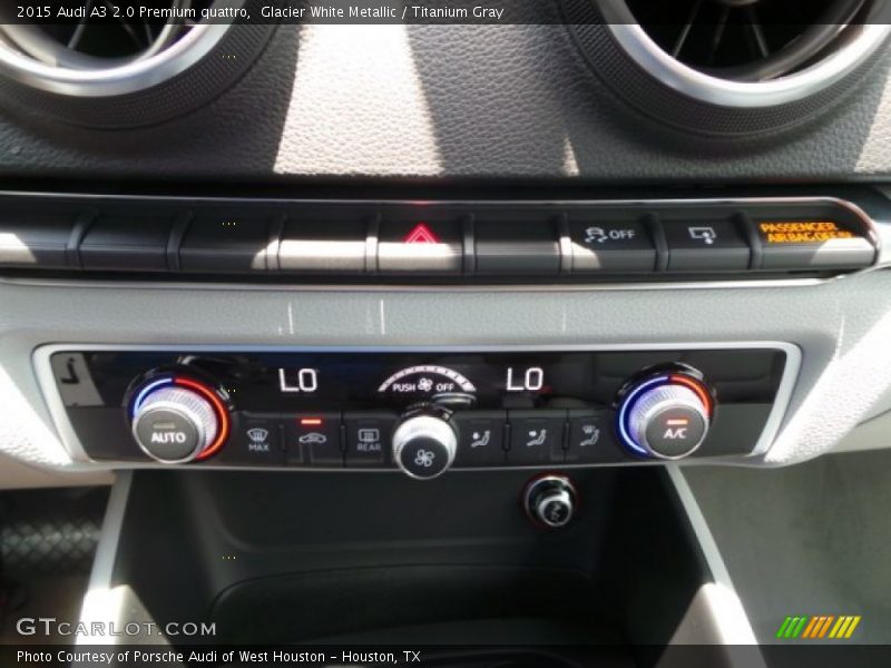 Glacier White Metallic / Titanium Gray 2015 Audi A3 2.0 Premium quattro