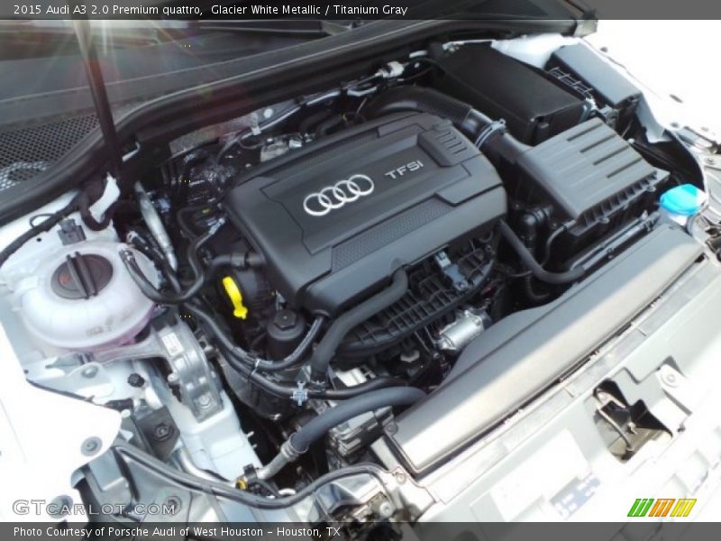 Glacier White Metallic / Titanium Gray 2015 Audi A3 2.0 Premium quattro