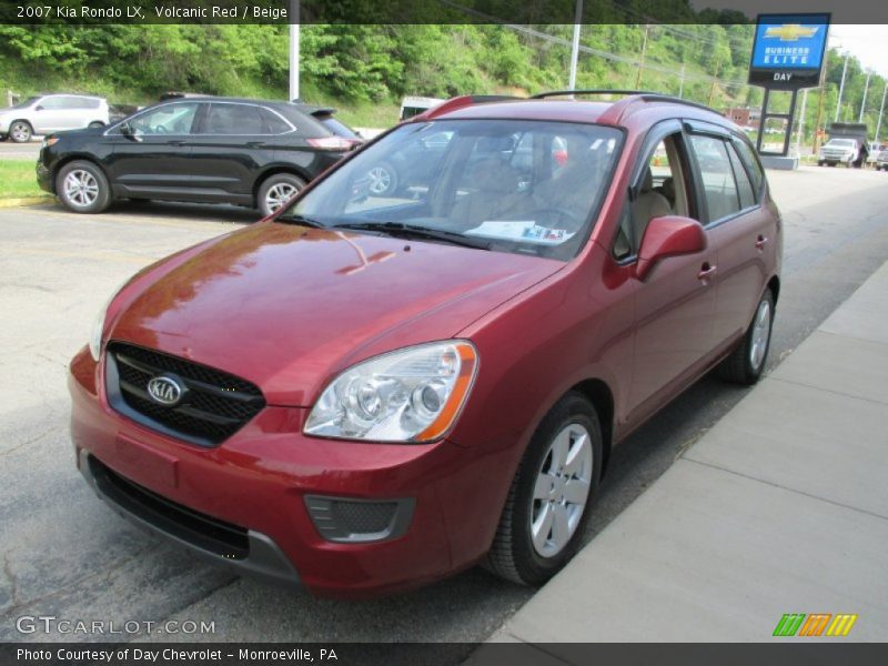 Volcanic Red / Beige 2007 Kia Rondo LX