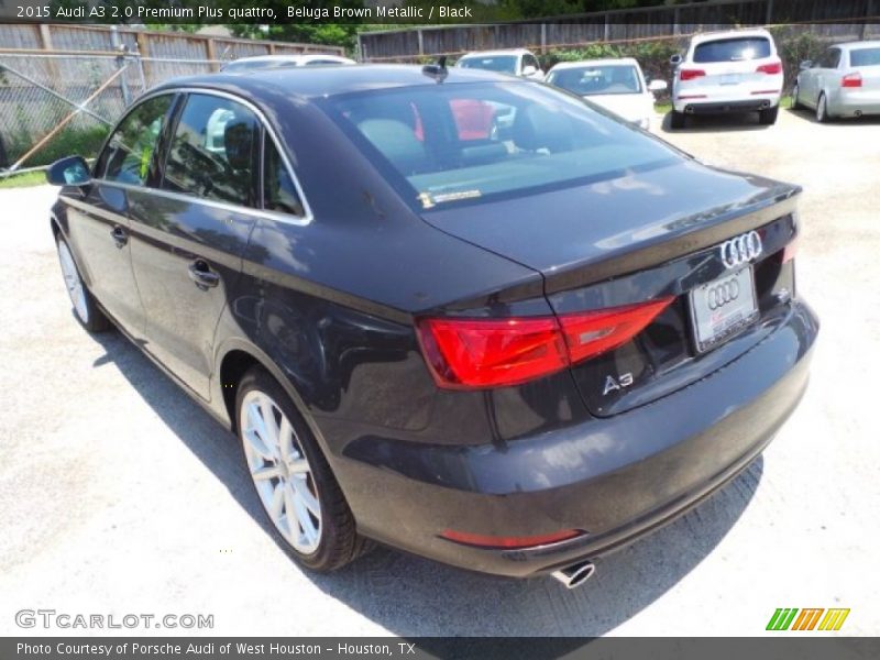 Beluga Brown Metallic / Black 2015 Audi A3 2.0 Premium Plus quattro