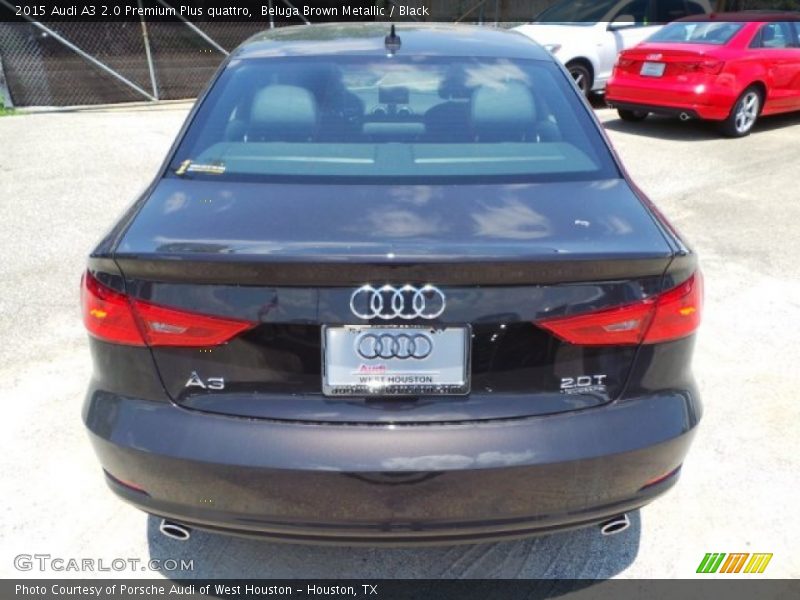 Beluga Brown Metallic / Black 2015 Audi A3 2.0 Premium Plus quattro