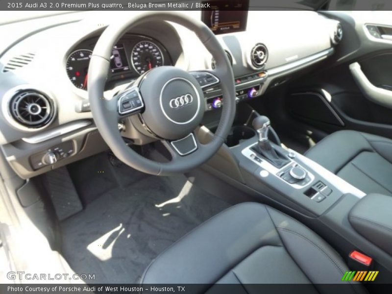Beluga Brown Metallic / Black 2015 Audi A3 2.0 Premium Plus quattro