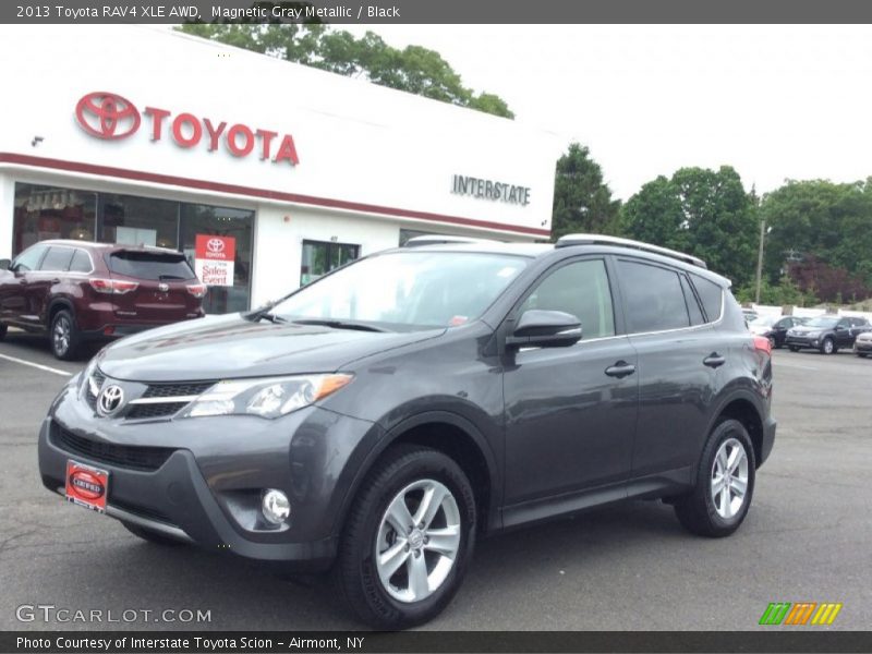 Magnetic Gray Metallic / Black 2013 Toyota RAV4 XLE AWD
