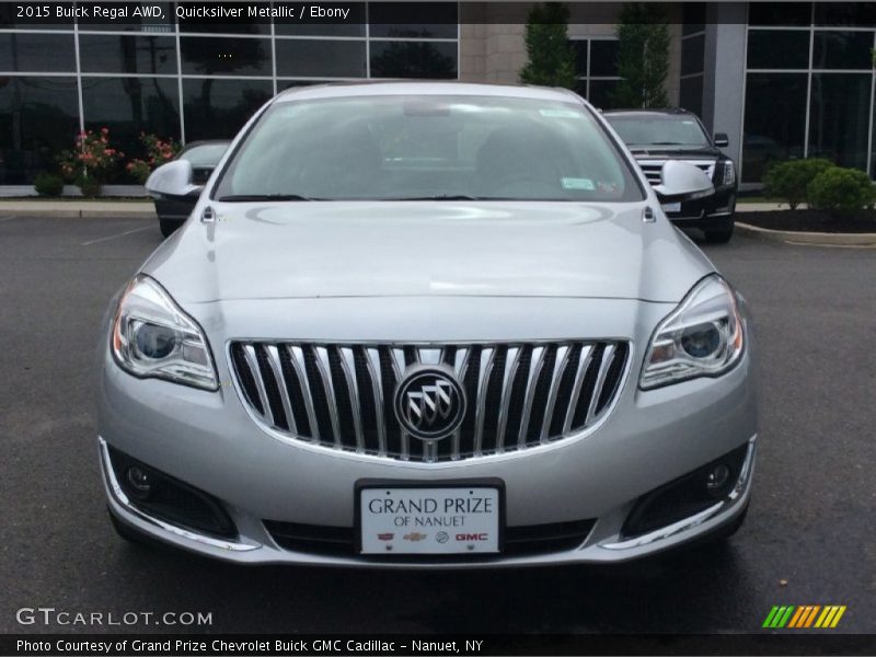 Quicksilver Metallic / Ebony 2015 Buick Regal AWD