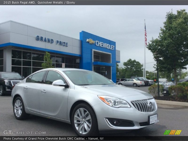 Quicksilver Metallic / Ebony 2015 Buick Regal AWD
