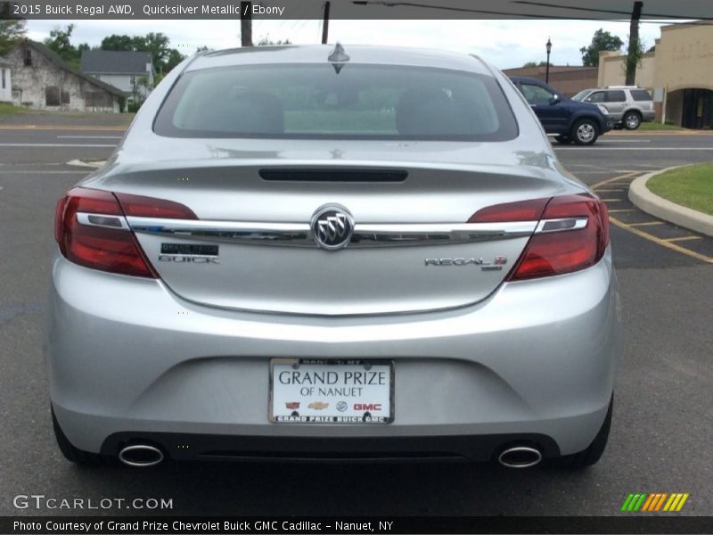 Quicksilver Metallic / Ebony 2015 Buick Regal AWD