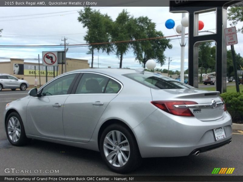 Quicksilver Metallic / Ebony 2015 Buick Regal AWD