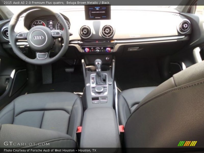 Beluga Brown Metallic / Black 2015 Audi A3 2.0 Premium Plus quattro