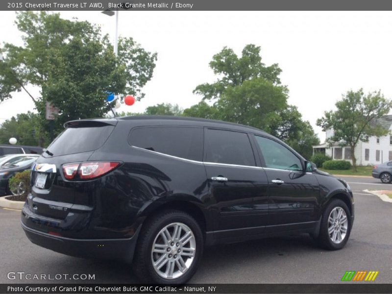 Black Granite Metallic / Ebony 2015 Chevrolet Traverse LT AWD