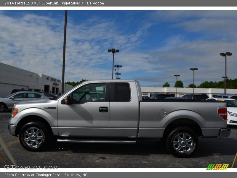 Ingot Silver / Pale Adobe 2014 Ford F150 XLT SuperCab