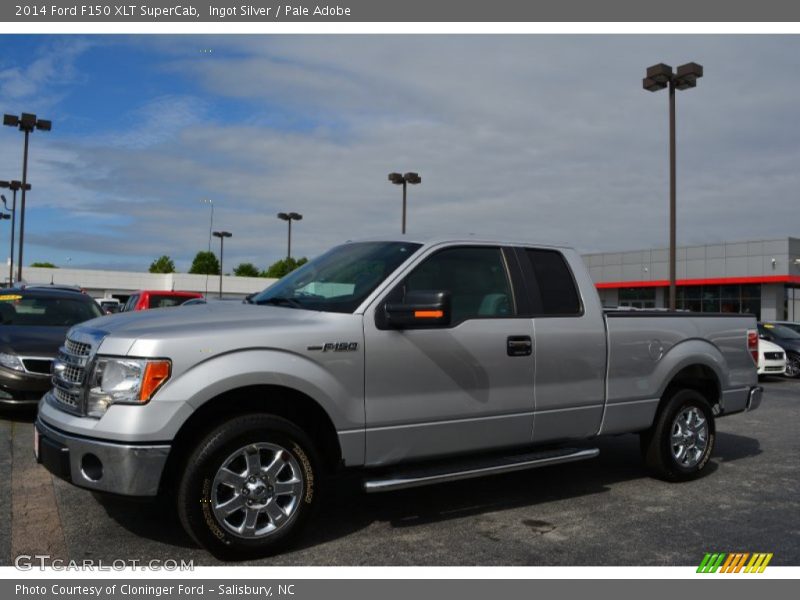 Ingot Silver / Pale Adobe 2014 Ford F150 XLT SuperCab