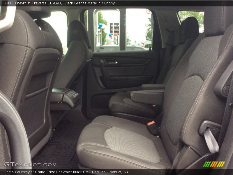 Black Granite Metallic / Ebony 2015 Chevrolet Traverse LT AWD