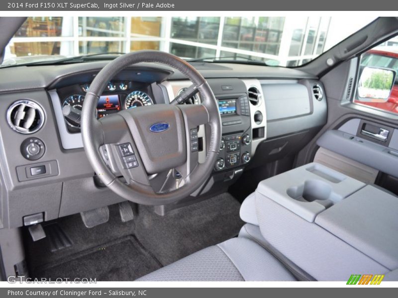 Ingot Silver / Pale Adobe 2014 Ford F150 XLT SuperCab