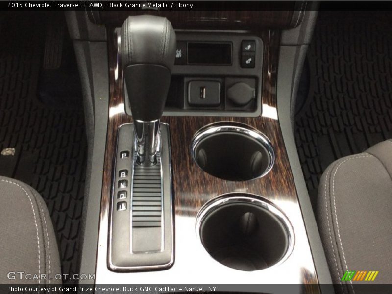 Black Granite Metallic / Ebony 2015 Chevrolet Traverse LT AWD