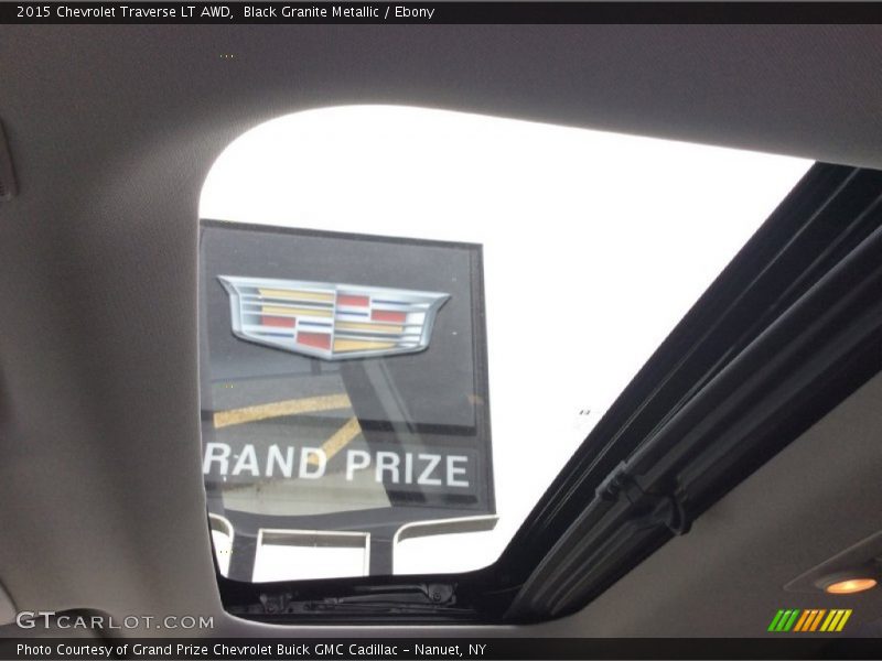 Black Granite Metallic / Ebony 2015 Chevrolet Traverse LT AWD