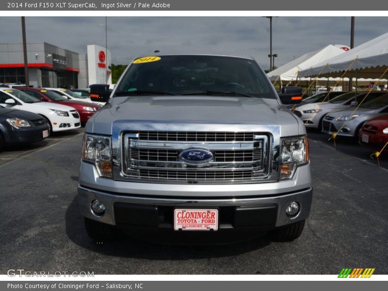 Ingot Silver / Pale Adobe 2014 Ford F150 XLT SuperCab