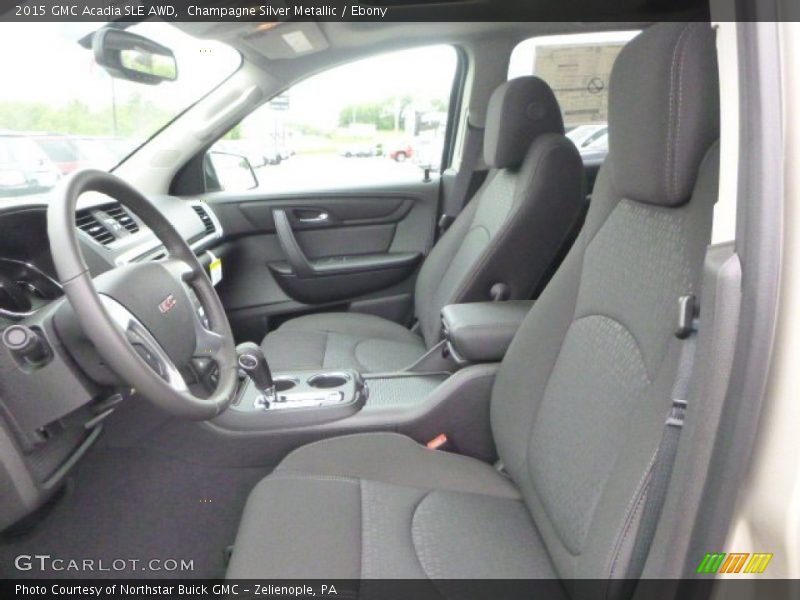Champagne Silver Metallic / Ebony 2015 GMC Acadia SLE AWD